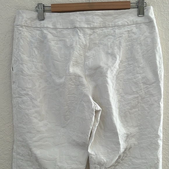 SoCa St. John Bright White Textured Straight
Leg Pants. - Picture 6 of 13